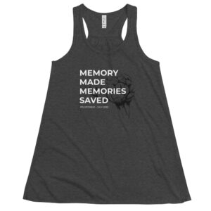 Memory Made, Memories Saved - Sketch - Women's Flowy Racerback Tank