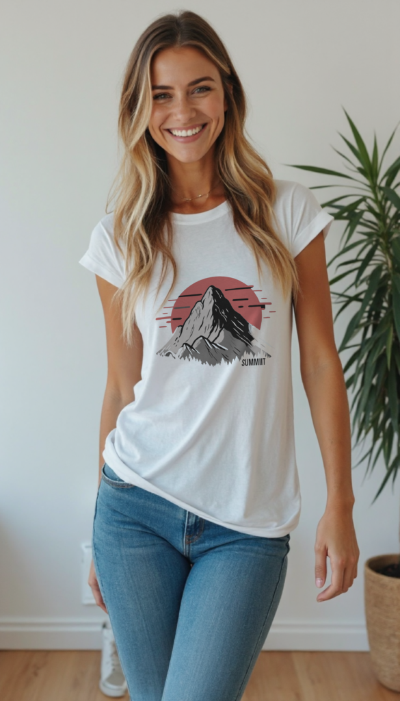 Mountain Sunset - Short sleeve t-shirt - PeloFondo™