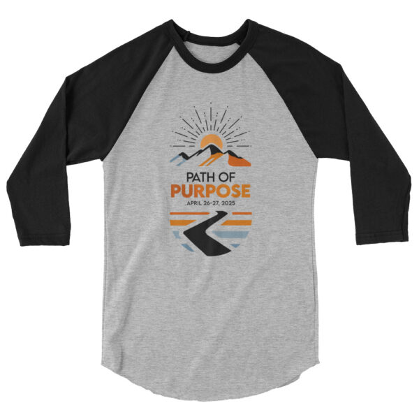 Path of Purpose - Unisex 3/4 Sleeve Shirt - Image 2