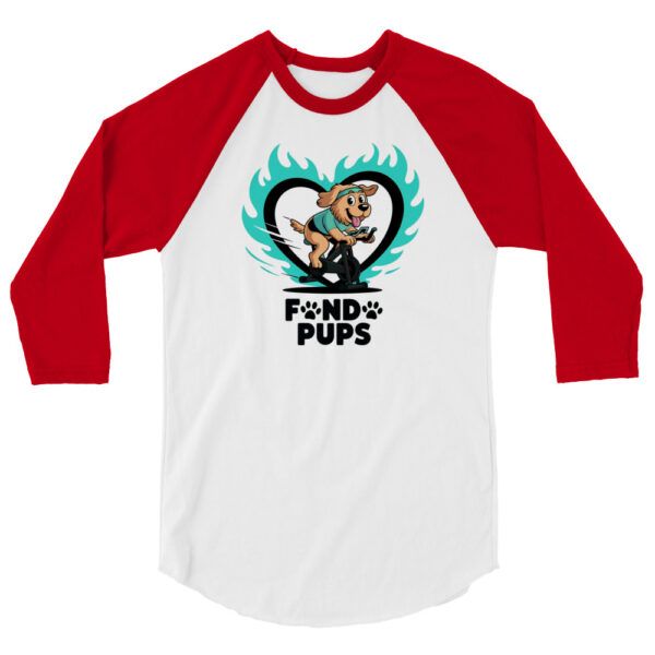 Fondo Pups – Unisex 3/4 Sleeve Shirt - Image 4