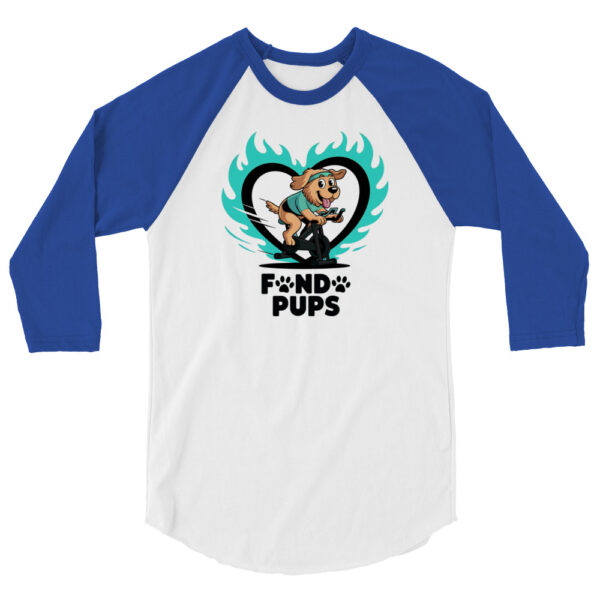 Fondo Pups – Unisex 3/4 Sleeve Shirt - Image 3